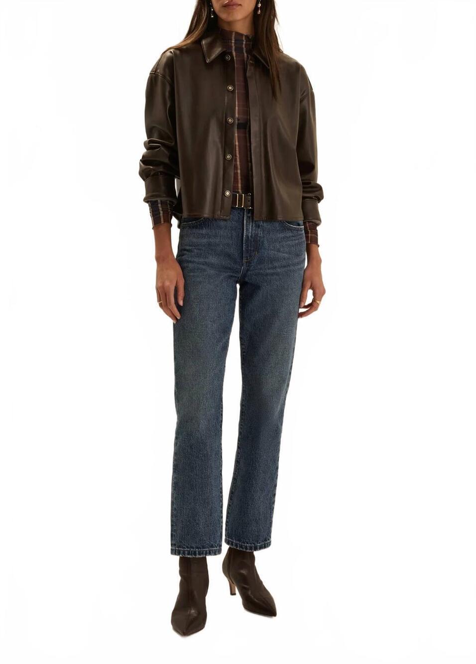 NEW FAVORITE DAUGHTER the dot mid rise straight jeans in charleston